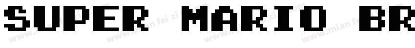 Super Mario Bros Alphabet字体转换